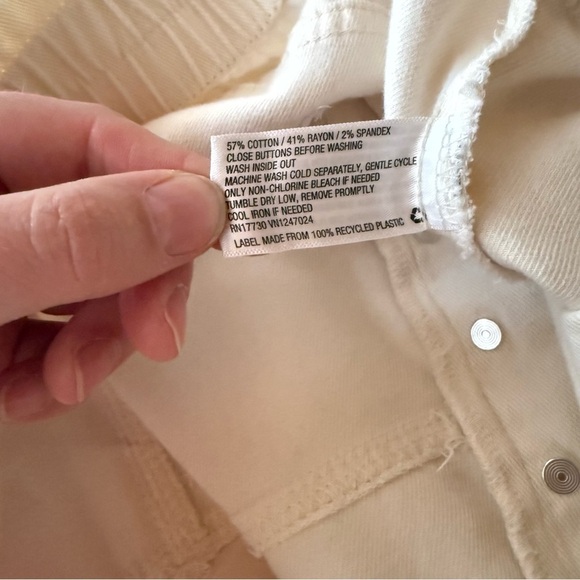 Knox Rose Mid-Rise Tapered Fit Cargo Pants White 2XL With Pockets - Picture 6 of 8